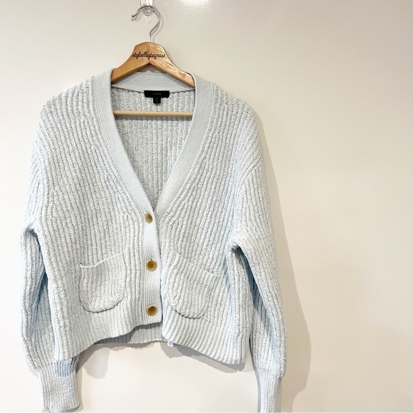 J. Crew Cropped Patch Pocket Beach Cardigan - Picture 4 of 12